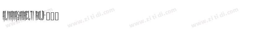 AlimamaShuHelTi Bold字体转换